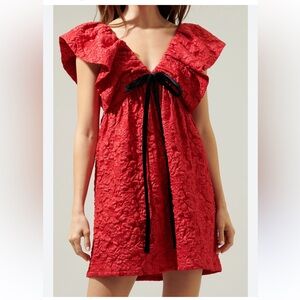 Sugarlips Arielle Jacquard Mini Babydoll Dress 4